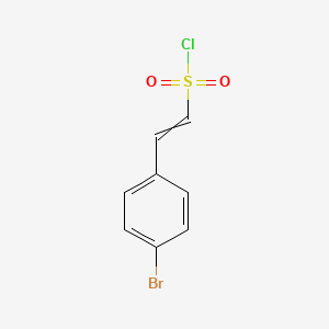 molecular formula C8H6BrClO2S B11723646 2-(4-Bromophenyl)ethenesulfonyl chloride 