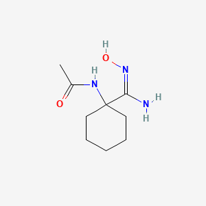 N-{1-[(Z)-N'-Hydroxycarbamimidoyl]cyclohexyl}acetamide