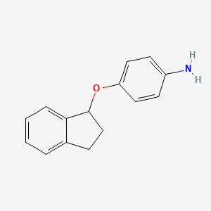 4-(2,3-Dihydro-1H-inden-1-yloxy)aniline