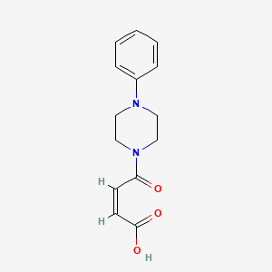 (2Z)-4-oxo-4-(4-phenylpiperazin-1-yl)but-2-enoic acid