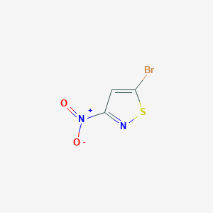 molecular formula C3HBrN2O2S B11723700 5-Bromo-3-nitroisothiazole 