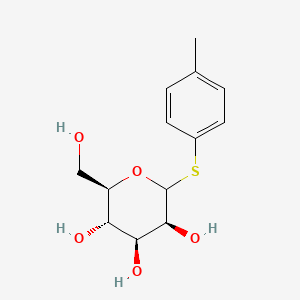 molecular formula C13H18O5S B11723705 (2R,3S,4S,5S)-2-(hydroxymethyl)-6-[(4-methylphenyl)sulfanyl]oxane-3,4,5-triol 