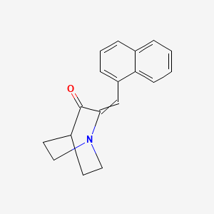 2-[(Naphthalen-1-yl)methylidene]-1-azabicyclo[2.2.2]octan-3-one