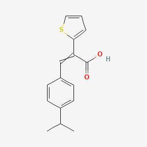 3-[4-(Propan-2-yl)phenyl]-2-(thiophen-2-yl)prop-2-enoic acid