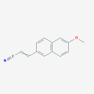 molecular formula C14H11NO B11723771 3-(6-methoxynaphthalen-2-yl)prop-2-enenitrile 