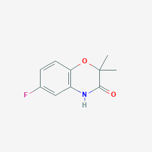 molecular formula C10H10FNO2 B11723781 6-Fluoro-2,2-dimethyl-2H-benzo[b][1,4]oxazin-3(4H)-one 