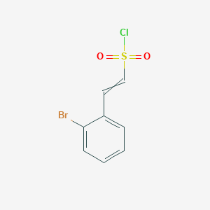 molecular formula C8H6BrClO2S B11723792 2-(2-Bromophenyl)ethenesulfonyl chloride 