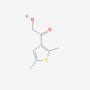 molecular formula C8H10O2S B11723803 1-(2,5-Dimethyl-3-thienyl)-2-hydroxyethanone 