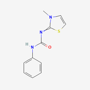 molecular formula C11H11N3OS B11723811 1-(3-Methyl-2-thiazolylidene)-3-phenylurea 