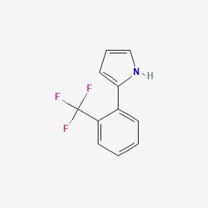 molecular formula C11H8F3N B11723819 2-(2-(trifluoromethyl)phenyl)-1H-pyrrole 