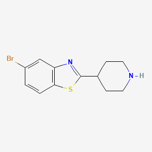 5-Bromo-2-(piperidin-4-yl)-1,3-benzothiazole