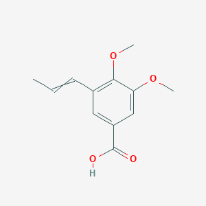 molecular formula C12H14O4 B11723838 3,4-Dimethoxy-5-prop-1-enylbenzoic acid 