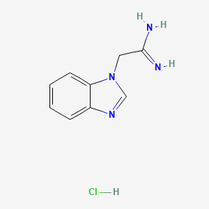 2-(1H-1,3-benzodiazol-1-yl)ethanimidamide hydrochloride