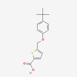 5-[(4-Tert-butylphenoxy)methyl]thiophene-2-carboxylic acid