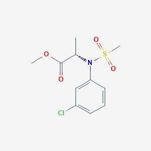 methyl (2S)-2-[N-(3-chlorophenyl)methanesulfonamido]propanoate