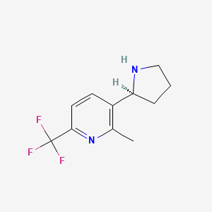 2-methyl-3-[(2S)-pyrrolidin-2-yl]-6-(trifluoromethyl)pyridine