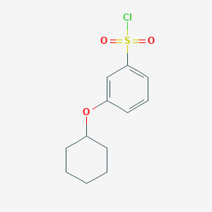 molecular formula C12H15ClO3S B11723950 3-(Cyclohexyloxy)benzenesulfonyl Chloride 