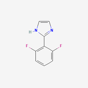 molecular formula C9H6F2N2 B11723954 2-(2,6-Difluorophenyl)imidazole 