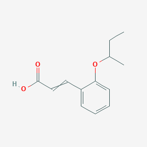 molecular formula C13H16O3 B11723960 3-(2-Butan-2-yloxyphenyl)prop-2-enoic acid 