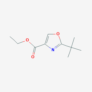 molecular formula C10H15NO3 B11723986 Ethyl 2-(tert-butyl)oxazole-4-carboxylate 