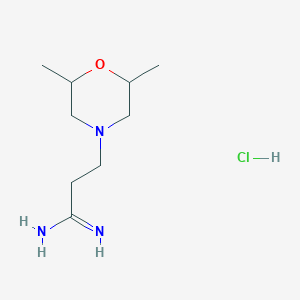 3-(2,6-Dimethylmorpholin-4-yl)propanimidamide hydrochloride