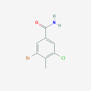 3-Bromo-5-chloro-4-methylbenzamide