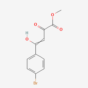 molecular formula C11H9BrO4 B11724043 Methyl 4-(4-bromophenyl)-4-hydroxy-2-oxobut-3-enoate CAS No. 65356-50-5