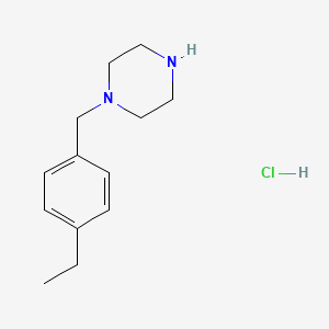 molecular formula C13H21ClN2 B11724059 1-(4-Ethylbenzyl)piperazine hydrochloride 