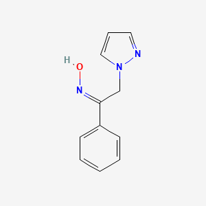 (1E)-1-Phenyl-2-(1H-pyrazol-1-YL)ethanone oxime