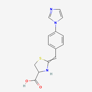 2-{[4-(1H-imidazol-1-yl)phenyl]methylidene}-1,3-thiazolidine-4-carboxylic acid