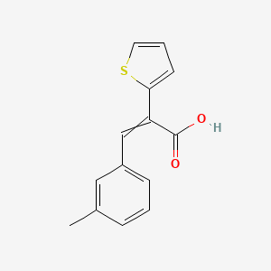 3-(3-Methylphenyl)-2-thiophen-2-ylprop-2-enoic acid