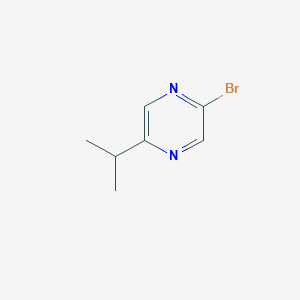 molecular formula C7H9BrN2 B11724219 2-Bromo-5-isopropylpyrazine 