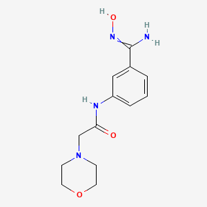 N-[3-(N'-hydroxycarbamimidoyl)phenyl]-2-morpholin-4-ylacetamide