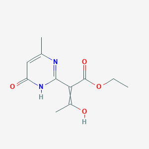 Ethyl 2-(4-hydroxy-6-methylpyrimidin-2(1H)-ylidene)-3-oxobutanoate