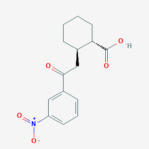 (1S,2R)-2-[2-(3-nitrophenyl)-2-oxoethyl]cyclohexane-1-carboxylic acid