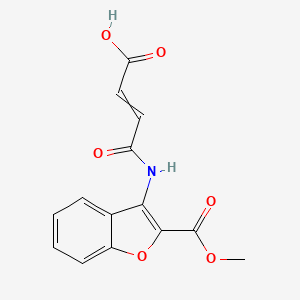 3-{[2-(Methoxycarbonyl)-1-benzofuran-3-yl]carbamoyl}prop-2-enoic acid