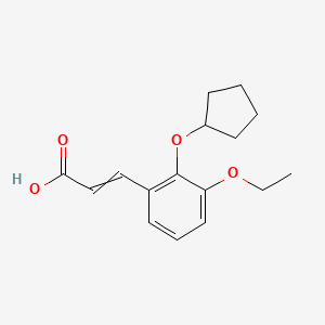 3-(2-Cyclopentyloxy-3-ethoxyphenyl)prop-2-enoic acid