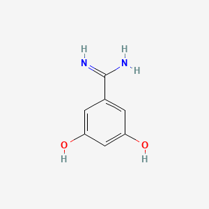 molecular formula C7H8N2O2 B11724278 3,5-Dihydroxybenzimidamide CAS No. 1134331-37-5