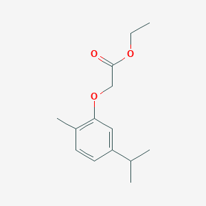 molecular formula C14H20O3 B11724280 (5-Isopropyl-2-methyl-phenoxy)-acetic acid ethyl ester 