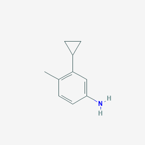 molecular formula C10H13N B11724346 3-Cyclopropyl-4-methylaniline 