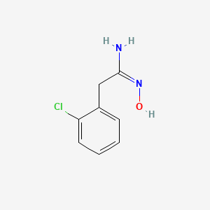 molecular formula C8H9ClN2O B11724383 (Z)-2-(2-Chlorophenyl)-N'-hydroxyethanimidamide 