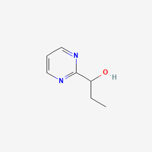 molecular formula C7H10N2O B11724407 1-(Pyrimidin-2-yl)propan-1-ol 