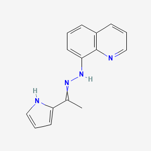 8-{2-[1-(1H-Pyrrol-2-YL)ethylidene]hydrazin-1-YL}quinoline