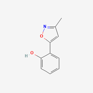 molecular formula C10H9NO2 B11724448 2-(3-Methylisoxazol-5-yl)phenol 