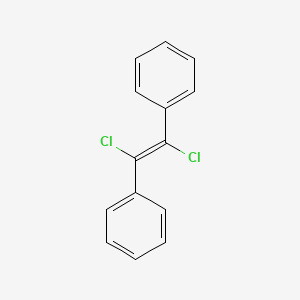 molecular formula C8H12Cl2Pd B1172446 Benzene, 1,1'-(1,2-dichloro-1,2-ethenediyl)bis-, (E)- CAS No. 13700-82-8