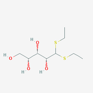 molecular formula C9H20O4S2 B1172448 (2R,3S,4R)-5,5-bis(ethylsulfanyl)pentane-1,2,3,4-tetrol CAS No. 13263-74-6