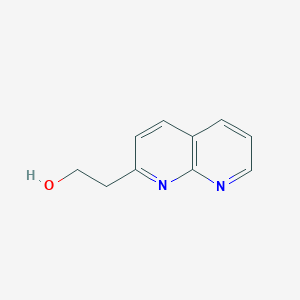 molecular formula C10H10N2O B11724521 2-(1,8-Naphthyridin-2-yl)ethanol CAS No. 886362-87-4