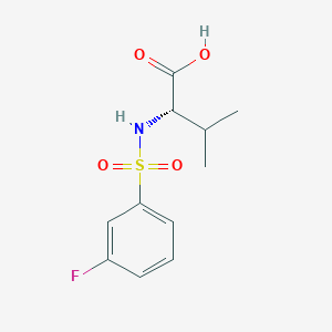 molecular formula C11H14FNO4S B11724528 ((3-Fluorophenyl)sulfonyl)-L-valine 