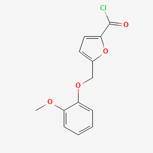 molecular formula C13H11ClO4 B11724545 5-[(2-Methoxyphenoxy)methyl]-2-furoyl chloride 