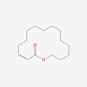 molecular formula C15H26O2 B11724585 1-Oxacyclohexadec-3-en-2-one CAS No. 77419-01-3